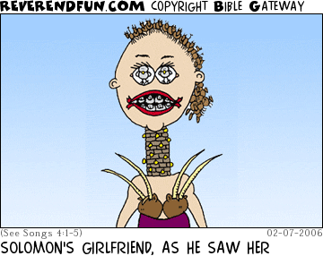 DESCRIPTION: Solomon's girlfriend as he described her CAPTION: SOLOMON'S GIRLFRIEND, AS HE SAW HER